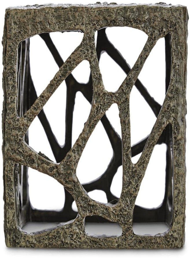 imagitarium Resin Rustic Cube Aquatic Decor - Image 1